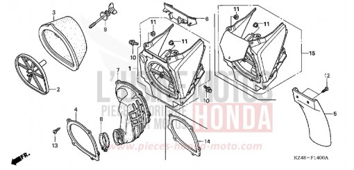 FILTRE A AIR CR125R5 de 2005